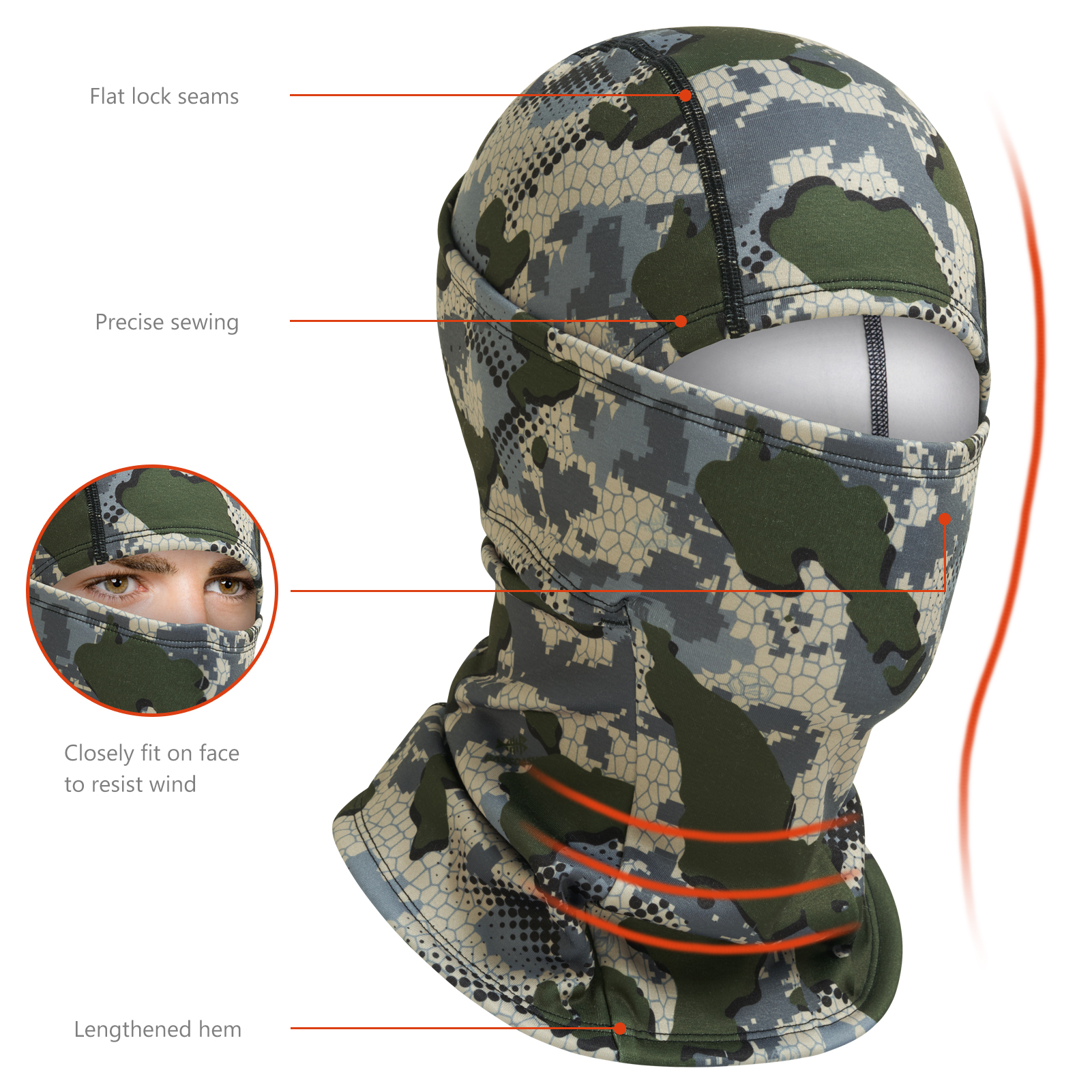 Bassdash Men Women Ninja Hood  - Fishing Hoodie recensione e prezzo
