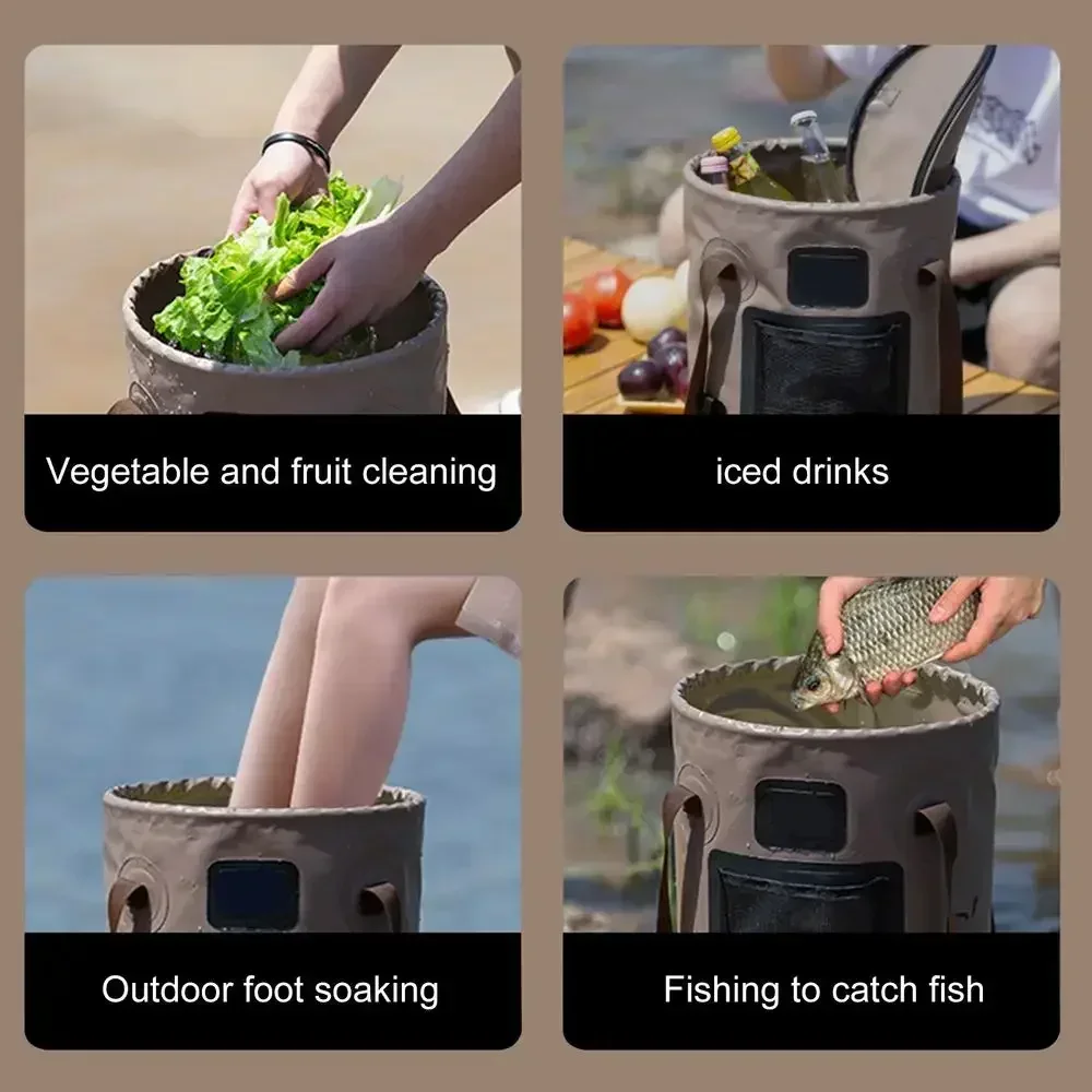 25L Portable Foldable Bucket B - Fishing Bag Waterproof recensione e prezzo