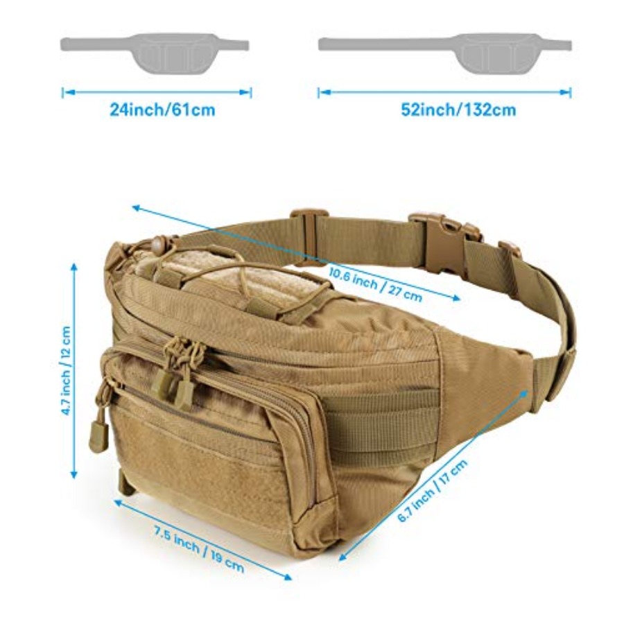 Tactical Fanny Pack, Military  - Fishing Belt recensione e prezzo