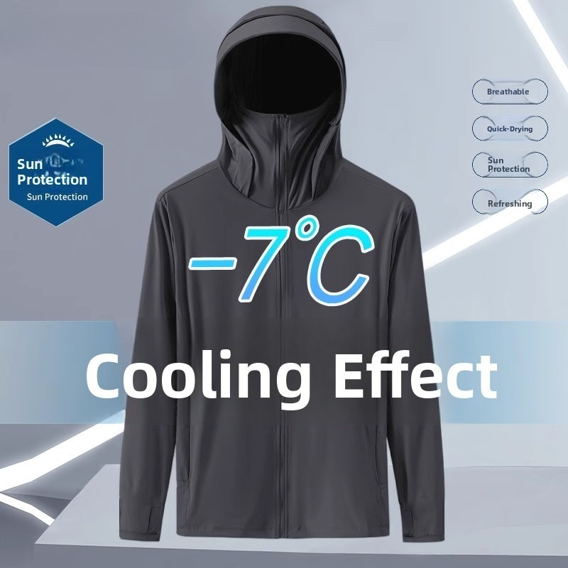 Summer Ice Silk Thin Hooded UV - Fishing Hoodie recensione e prezzo