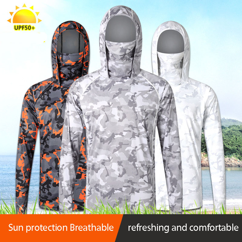 Camouflage Fishing T-shirt wit - Fishing Shirt Uv Protection recensione e prezzo
