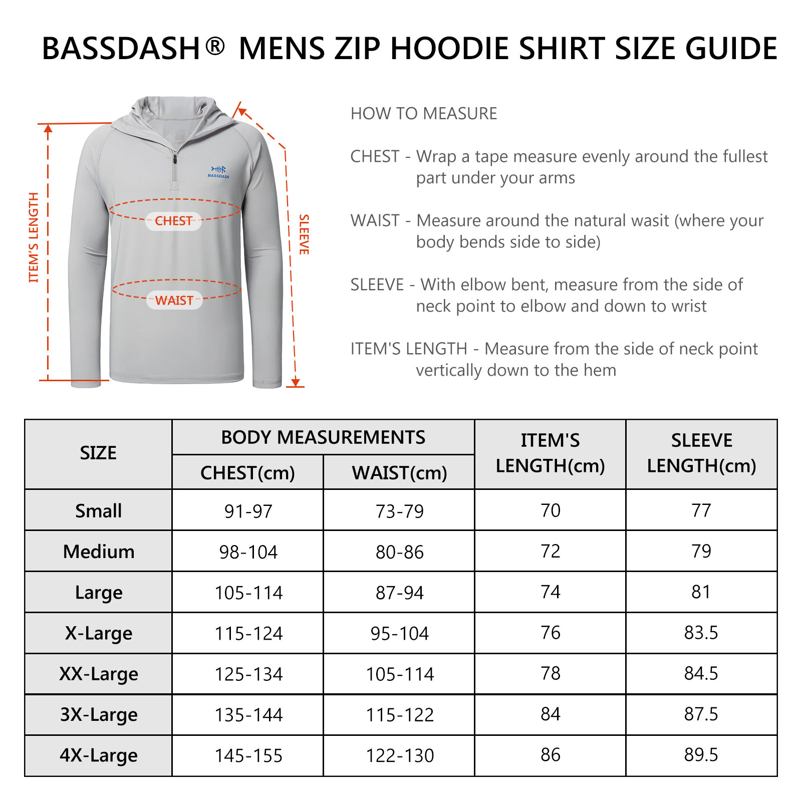 Bassdash Men’s UPF 50+ 1/4 Zip - Fishing Hoodie recensione e prezzo