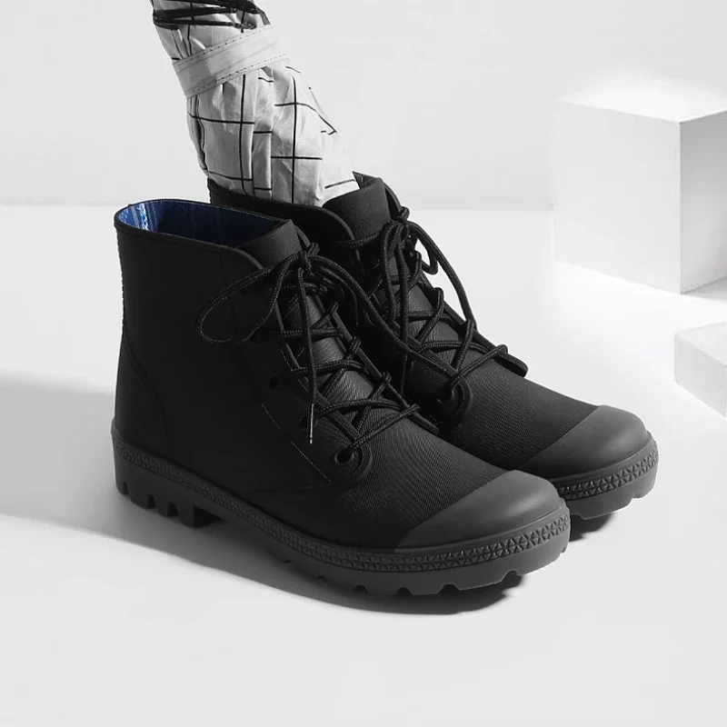 Winter Men Rain Boots Lace-up  - Fishing Boots recensione e prezzo